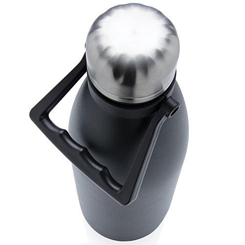 Additional Image 2 - a black and silver water bottle