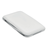 a white rectangular object on a white background