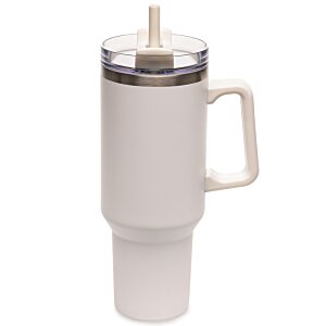 Additional Image 1 - a white plastic cup with a straw