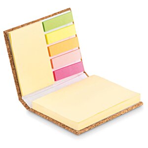 Additional Image 1 - a yellow and pink notepad with many colored notes