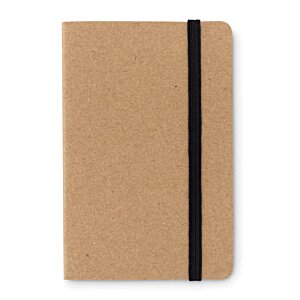 Additional Image 1 - a brown notebook with a black band
