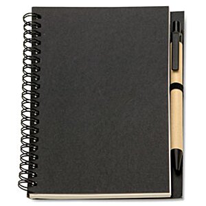 Additional Image 1 - a black notebook with a pen
