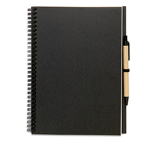 Additional Image 1 - a black notebook with a pen
