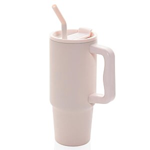 Additional Image 1 - a white cup with a straw