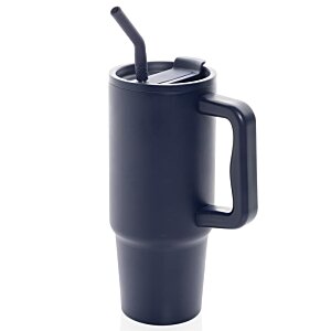 Additional Image 3 - a black mug with a straw
