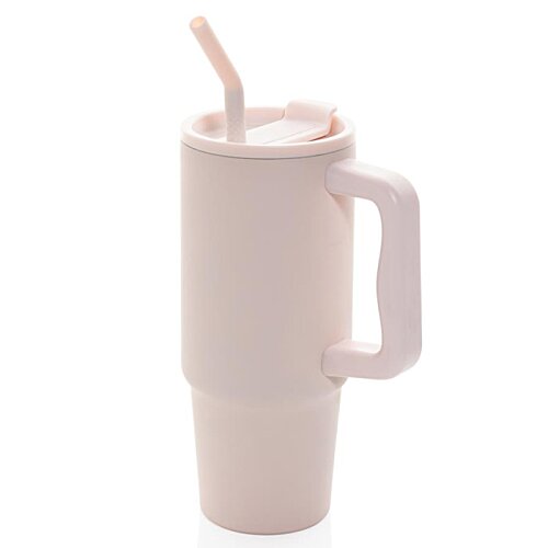 Additional Image 1 - a white cup with a straw