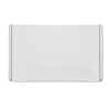 a white rectangular object on a white background