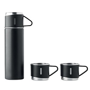 Additional Image 1 - a black water bottle with a handle