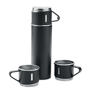 Additional Image 2 - a black thermos with cups
