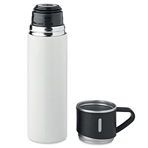 Additional Image 3 - a white and black thermos