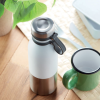 a white and silver thermos