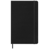 a black notebook with a cord