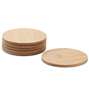 Additional Image 2 - a stack of round wooden discs