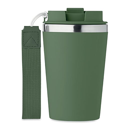 Additional Image 2 - a green and silver tumbler