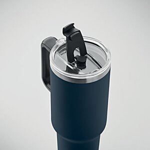 Additional Image 4 - a close up of a blue and white object