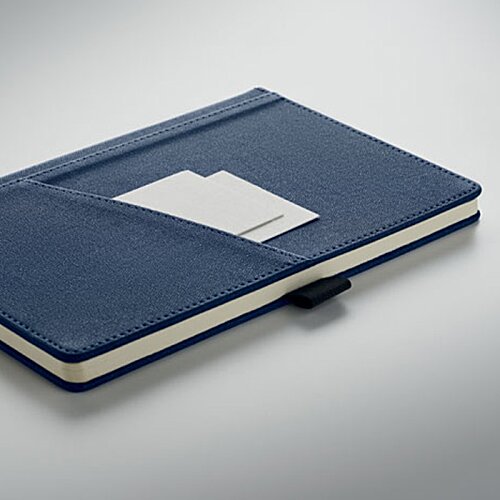 Additional Image 5 - a blue notebook with a white label
