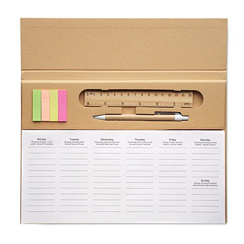 Additional Image 1 - a calendar with pen and post it