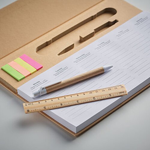 Additional Image 4 - a notebook with pencils and erasers on it