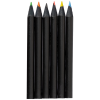 a group of black colored pencils