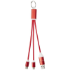 a red and white usb cable