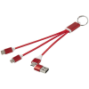 a red and white cable