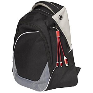 Additional Image 2 - a black and grey backpack