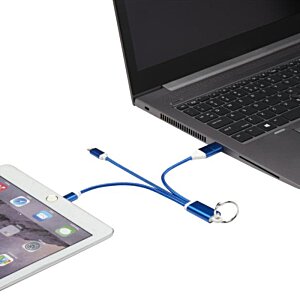 Additional Image 5 - a laptop and tablet connected to a cord