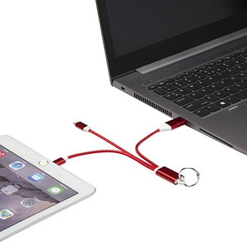 Additional Image 4 - a laptop and tablet connected to a cord