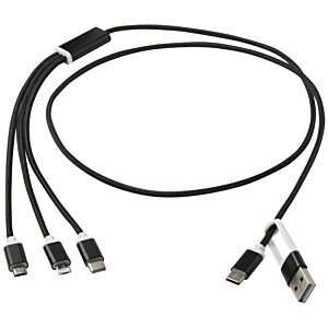 Additional Image 7 - a black cable with a couple of plugs