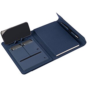 Additional Image 1 - a blue rectangular object with a black cover