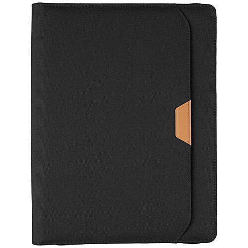 Additional Image 3 - a black folder with a brown handle