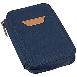 Additional Image 1 - a blue case with a brown handle