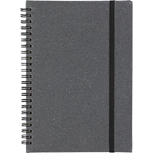 Additional Image 6 - a black notebook with a black band