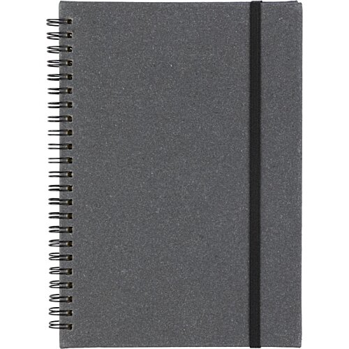 Additional Image 6 - a black notebook with a black band