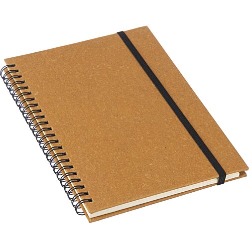 Additional Image 7 - a brown notebook with a black band
