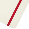 a red stripe on a white surface