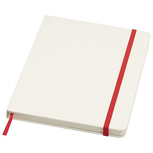 Additional Image 7 - a white notebook with a red band