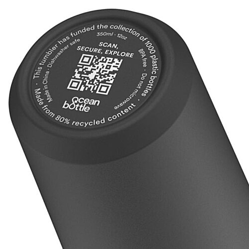 Additional Image 10 - a black cylindrical object with a white logo