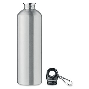 Additional Image 2 - a silver bottle with a black handle