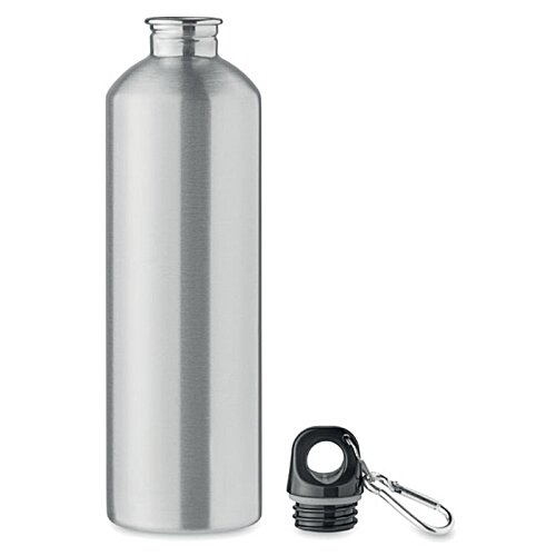 Additional Image 2 - a silver bottle with a black handle