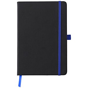 Additional Image 1 - a black notebook with a blue band