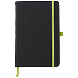 Additional Image 2 - a black notebook with a green band