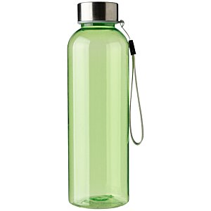 Additional Image 1 - a green water bottle with a silver strap