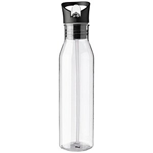 Additional Image 1 - a clear bottle with a black top