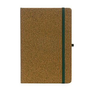 Additional Image 2 - a brown notebook with a green band