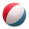 a blurry image of a beach ball