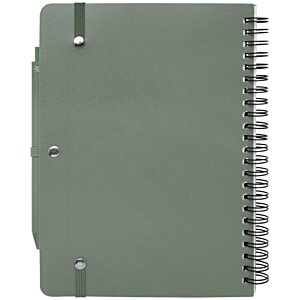 Additional Image 1 - a grey notebook with a spiral bound