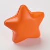 an orange star on a white background