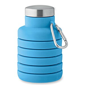 Additional Image 2 - a blue water bottle with a silver handle