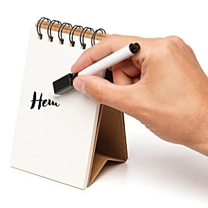 Erase on the pocket whiteboard